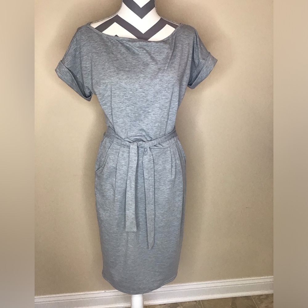 T-Shirt Short Sleeves Tie Waist Dress